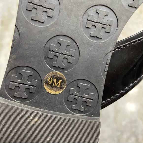Tory Burch Nora Thong Black Leather Sandals Women’s 9 - Picture 9 of 10